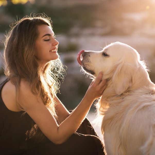 girl-and-dog